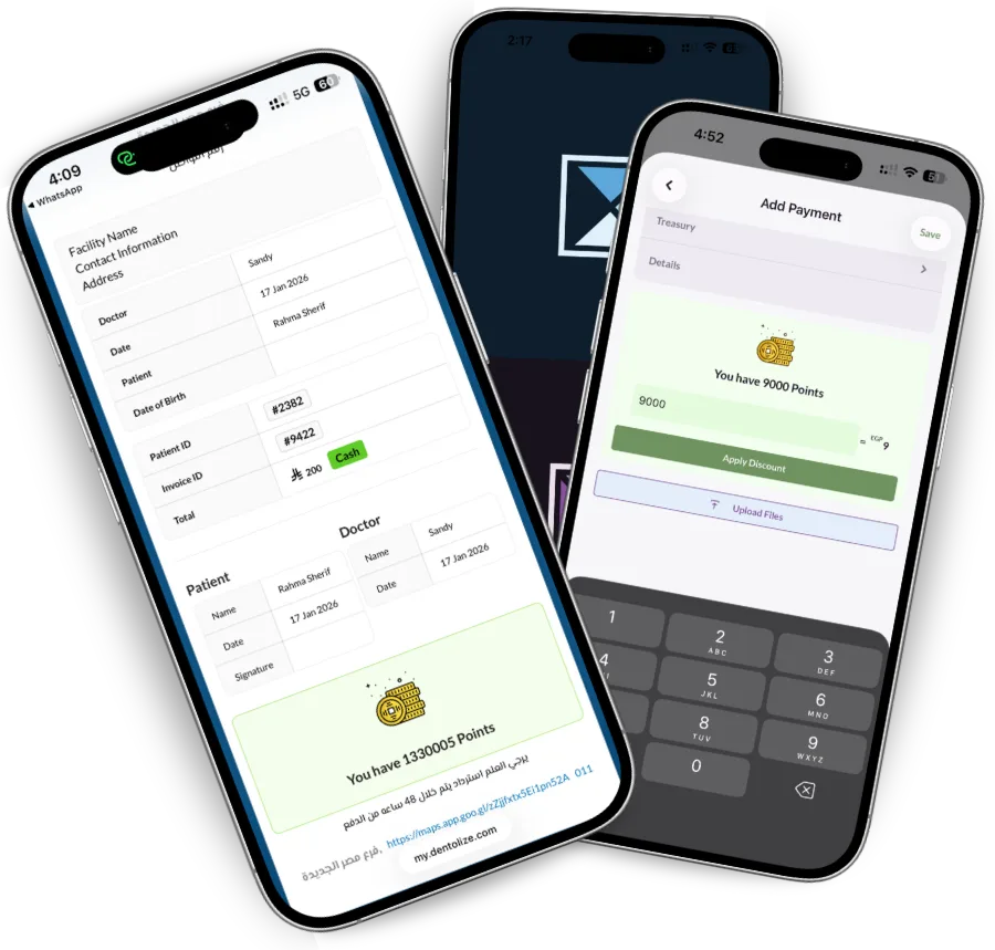 إعدادات برنامج الولاء في تطبيق دينتولايز، بقواعد الكسب والمكافآت التي يستبدلها المرضى