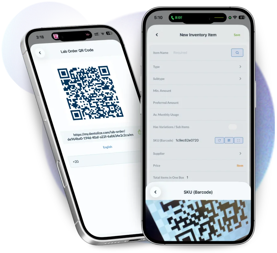 مسح رمز QR من دينتولايز بكاميرا الهاتف لفتح السجل الذي يشير إليه